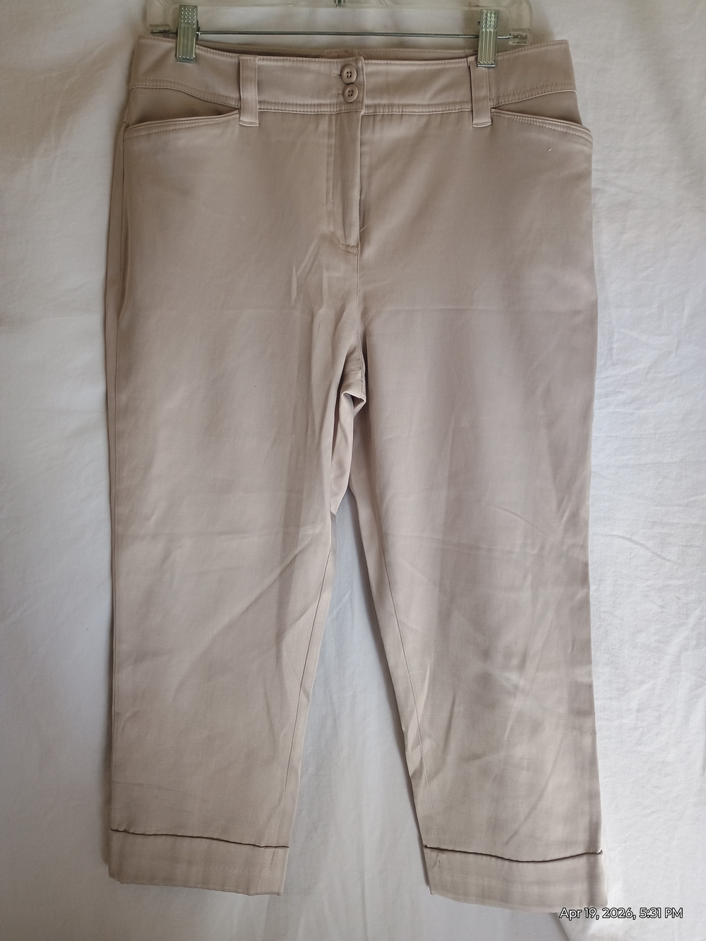 Cato Beige Capris Women’s Pants